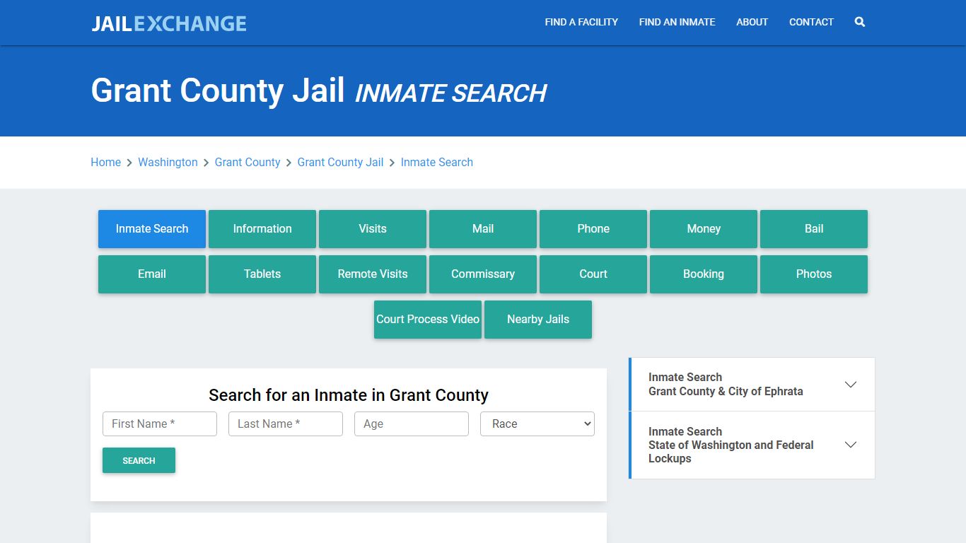 Grant County Jail, WA Inmate Search: Roster & Mugshots - Jail Exchange